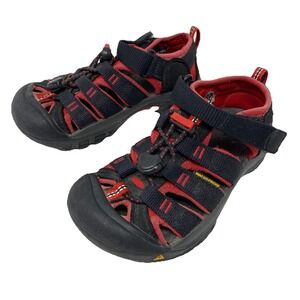 Keen Shoes Youth 11 Sandals Waterproof Boy Girl Hiking Camping Red Black Summer